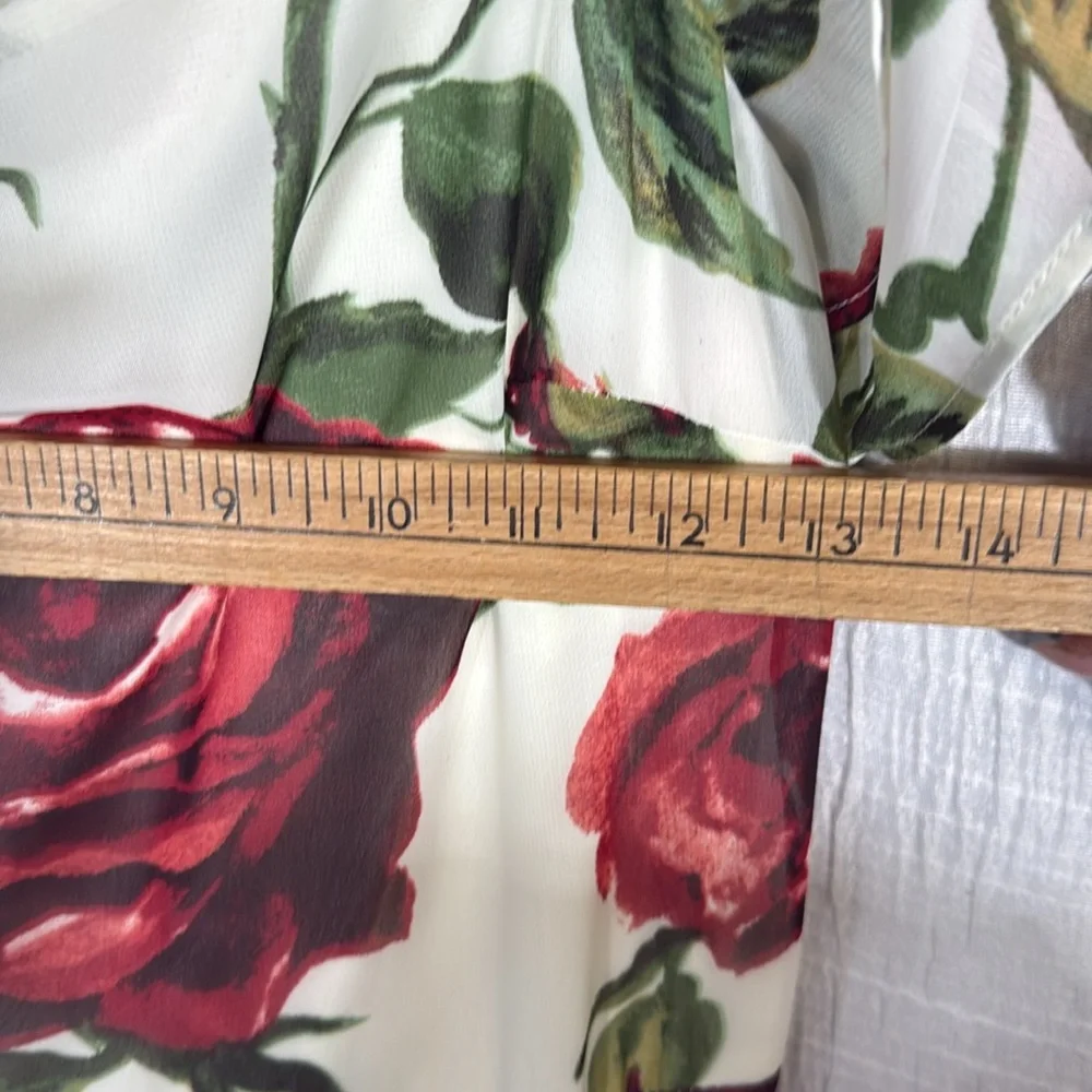 Betsey Johnson Off-Shoulder rose Floral Midi Dress – Size 2 – Gorgeous! - Picture 11 of 12